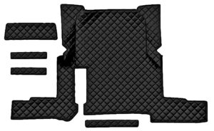 Tappeto centrale in Skeentex - Nero - compatibile per Man TGX (01/17>06/20) automatico, 2 cassetti