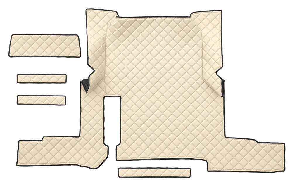 Tappeto centrale in Skeentex - Panna - compatibile per Man TGX (01/17>06/20) automatico, 2 cassetti