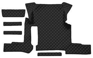Tappeto centrale in Skeentex - Nero - compatibile per Man TGX (01/17>06/20) manuale, 1 cassetto