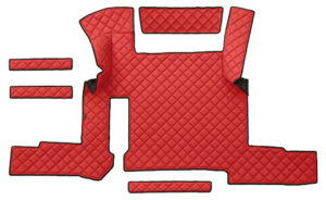 Tappeto centrale in Skeentex - Rosso - compatibile per Man TGX (01/17>06/20) automatico, 1 cassetto
