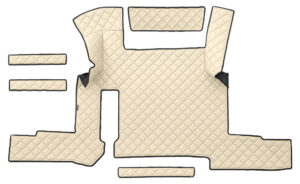 Tappeto centrale in Skeentex - Panna - compatibile per Man TGX (01/17>06/20) automatico, 1 cassetto