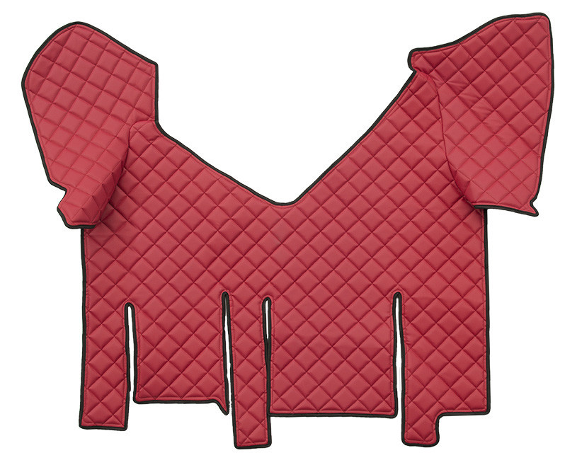 Tappeto centrale in Skeentex - Rosso - compatibile per Iveco Stralis (07/12>12/19) automatico, cabina larga, doppio frigo scorrevole - Iveco Stralis XP (09/16>12/19) automatico, cabina larga, doppio frigo scorrevole