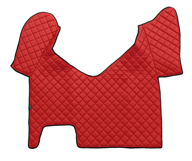 Tappeto centrale in Skeentex - Rosso - compatibile per Iveco Stralis (08/02>12/12) automatico, cabina larga - Iveco Stralis (07/12>12/19) automatico, cabina larga - Iveco Stralis Hi-Way (07/12>08/16) automatico, cabina larga - Iveco Stralis XP (09/16>12/19) automatico, cabina larga