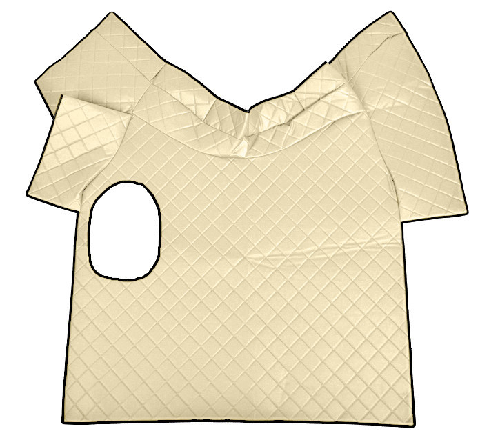 Tappeto centrale in Skeentex - Panna - compatibile per Volvo FH Serie 3 (08/02>08/12) manuale, leva piccola