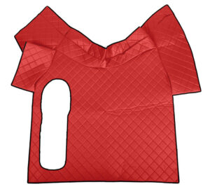 Tappeto centrale in Skeentex - Rosso - compatibile per Volvo FH Serie 3 (08/02>08/12) manuale, leva grande