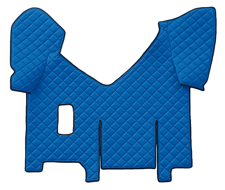 Tappeto centrale in Skeentex - Blu - compatibile per Iveco Stralis (08/02>12/12) manuale, cabina larga, frigo scorrevole - Iveco Stralis (07/12>12/19) manuale, cabina larga, frigo scorrevole - Iveco Stralis Hi-Way (07/12>08/16) manuale, cabina larga, frigo scorrevole