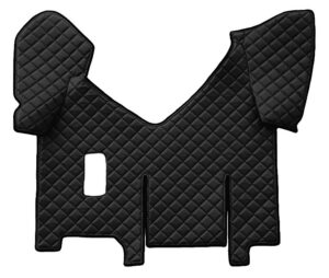 Tappeto centrale in Skeentex - Nero - compatibile per Iveco Stralis (08/02>12/12) manuale, cabina larga, frigo scorrevole - Iveco Stralis (07/12>12/19) manuale, cabina larga, frigo scorrevole - Iveco Stralis Hi-Way (07/12>08/16) manuale, cabina larga, frigo scorrevole