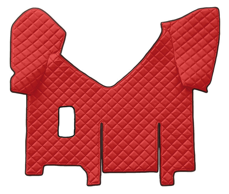 Tappeto centrale in Skeentex - Rosso - compatibile per Iveco Stralis (08/02>12/12) manuale, cabina larga, frigo scorrevole - Iveco Stralis (07/12>12/19) manuale, cabina larga, frigo scorrevole - Iveco Stralis Hi-Way (07/12>08/16) manuale, cabina larga, frigo scorrevole