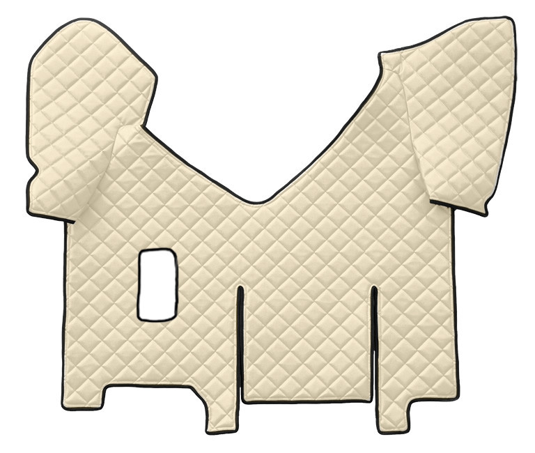 Tappeto centrale in Skeentex - Panna - compatibile per Iveco Stralis (08/02>12/12) manuale, cabina larga, frigo scorrevole - Iveco Stralis (07/12>12/19) manuale, cabina larga, frigo scorrevole - Iveco Stralis Hi-Way (07/12>08/16) manuale, cabina larga, frigo scorrevole