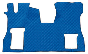 Tappeto unico in Skeentex - Blu - compatibile per Scania S Serie 7 - New Generation (11/16>) no tunnel, sedile pass. pieghevole