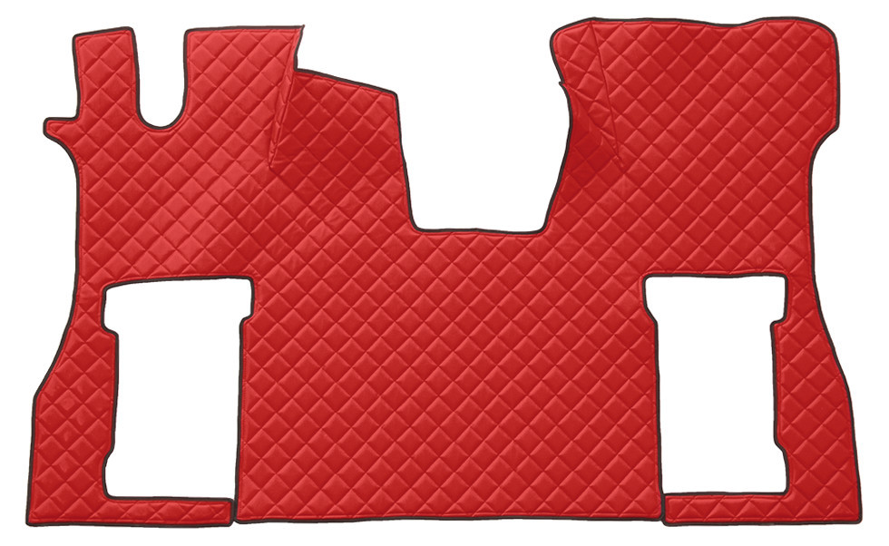 Tappeto unico in Skeentex - Rosso - compatibile per Scania S Serie 7 - New Generation (11/16>) no tunnel, sedile pass. pneumatico