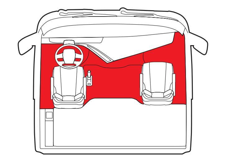 Tappeto unico in Skeentex - Blu - compatibile per Renault Magnum (01/01>06/13) manuale - immagine 3