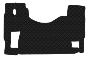 Tappeto unico in Skeentex - Nero - compatibile per Mercedes Actros MP2 (04/03>12/08) no tunnel, sedile fisso - Mercedes Actros MP3 (06/08>12/13) no tunnel, sedile fisso
