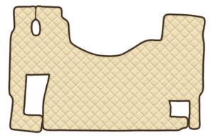 Tappeto unico in Skeentex - Panna - compatibile per Mercedes Actros MP2 (04/03>12/08) no tunnel, sedile fisso - Mercedes Actros MP3 (06/08>12/13) no tunnel, sedile fisso