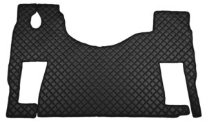 Tappeto unico in Skeentex - Nero - compatibile per Mercedes Actros MP2 (04/03>12/08) no tunnel, sedile rotante - Mercedes Actros MP3 (06/08>12/13) no tunnel, sedile rotante