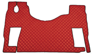 Tappeto unico in Skeentex - Rosso - compatibile per Mercedes Actros MP2 (04/03>12/08) no tunnel, sedile rotante - Mercedes Actros MP3 (06/08>12/13) no tunnel, sedile rotante