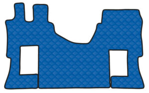 Tappeto unico in Skeentex - Blu - compatibile per Mercedes Actros MP4 (09/11>09/19) cabina larga, no tunnel, sedile pass. pneumatico - Mercedes Actros MP5 (10/19>) cabina larga, no tunnel, sedile pass. pneumatico - Mercedes Actros MP5 L (11/21>) cabina larga, no tunnel, sedile pass. pneumatico