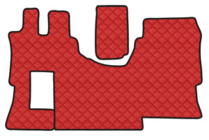 Tappeto unico in Skeentex - Rosso - compatibile per Mercedes Actros MP4 (09/11>09/19) cabina larga, no tunnel, allestimento Star - Mercedes Actros MP5 (10/19>) cabina larga, no tunnel, allestimento Star - Mercedes Actros MP5 L (11/21>) cabina larga, no tunnel, allestimento Star