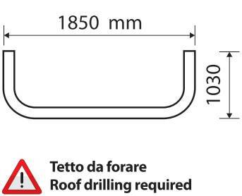 Barra portafari per tetto - Type 6 - compatibile per Man TGA (03/99>05/10) - immagine 2