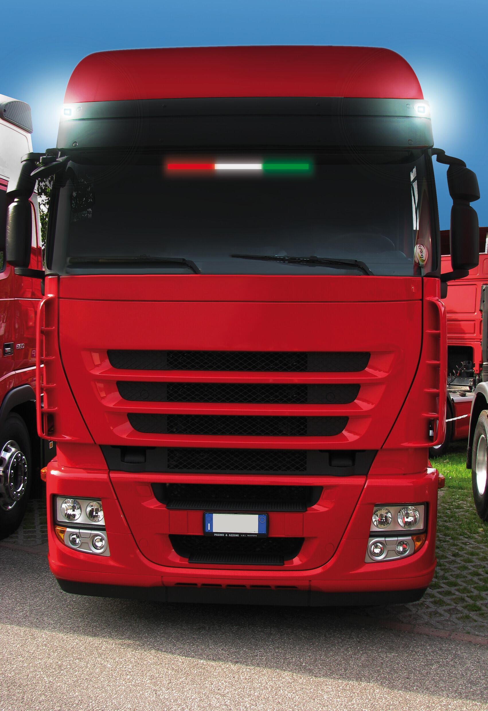 Bandiera luminosa 60 cm, 42 Led, USB - Italia - immagine 5