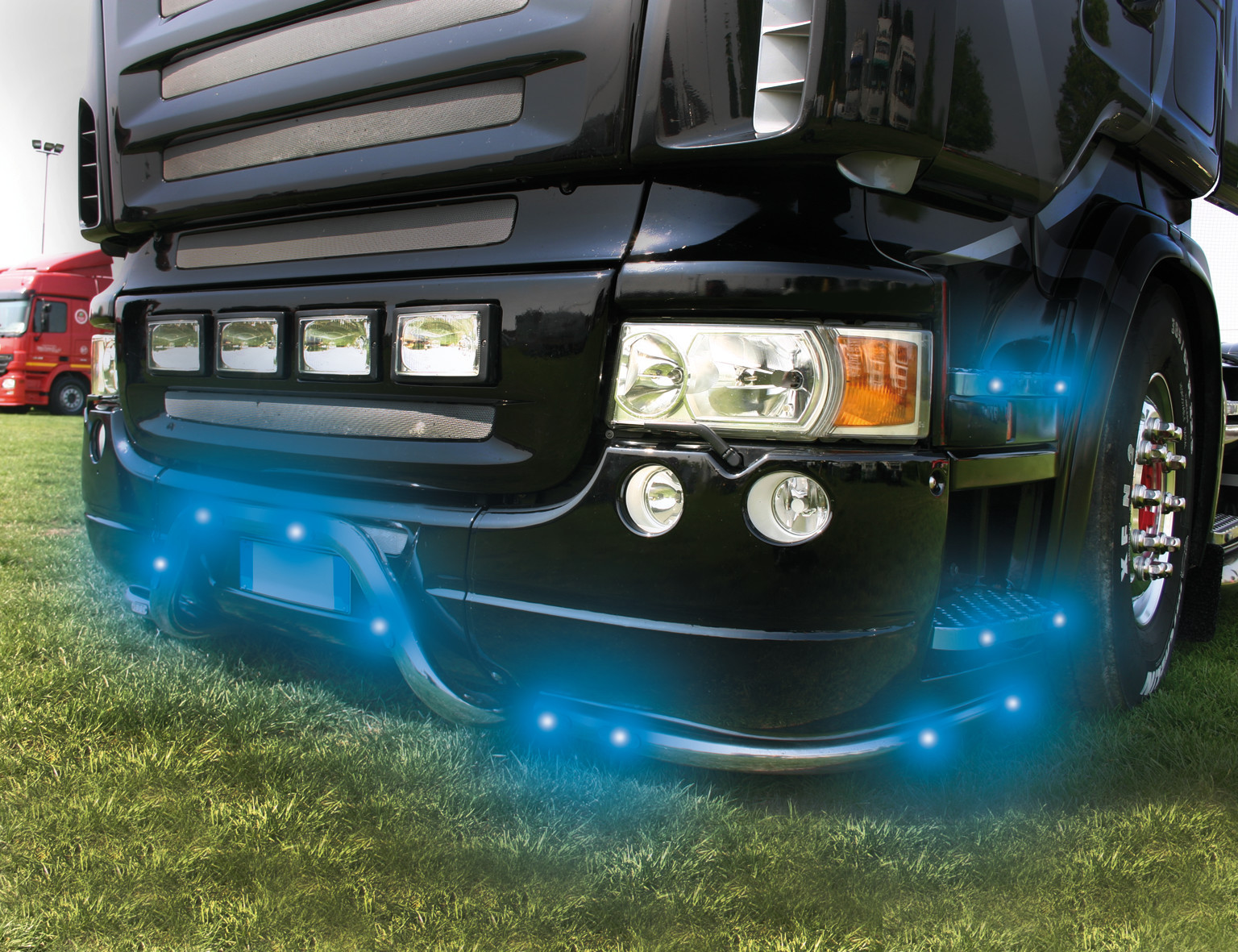 Luce decorativa - 3 Led - 12/24V - Blu - immagine 4