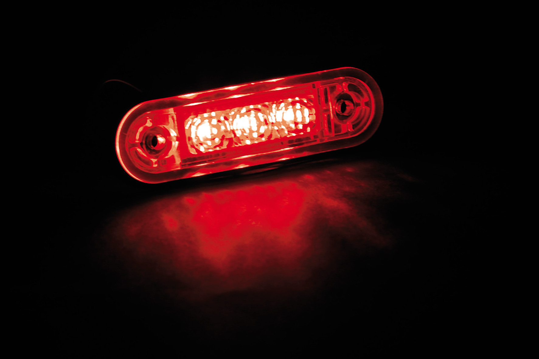 Luce ingombro - 3 Led - 12/24V - Rosso - immagine 2