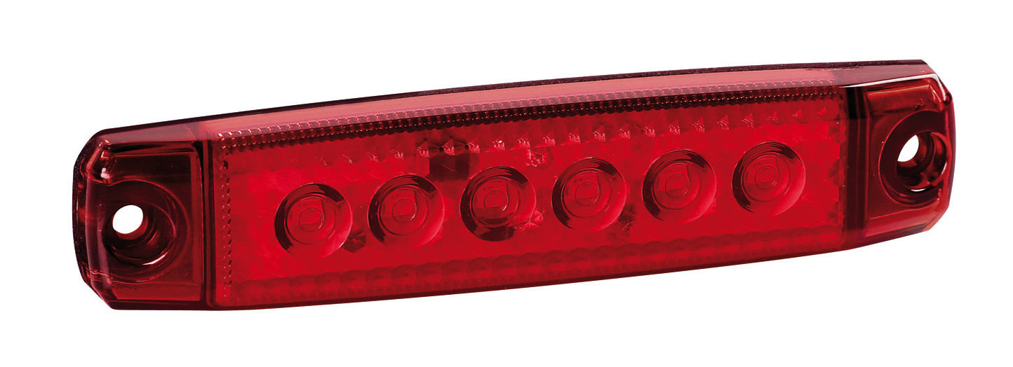 Set 20 pz, luce ingombro - 6 Led - 12/24V - Rosso