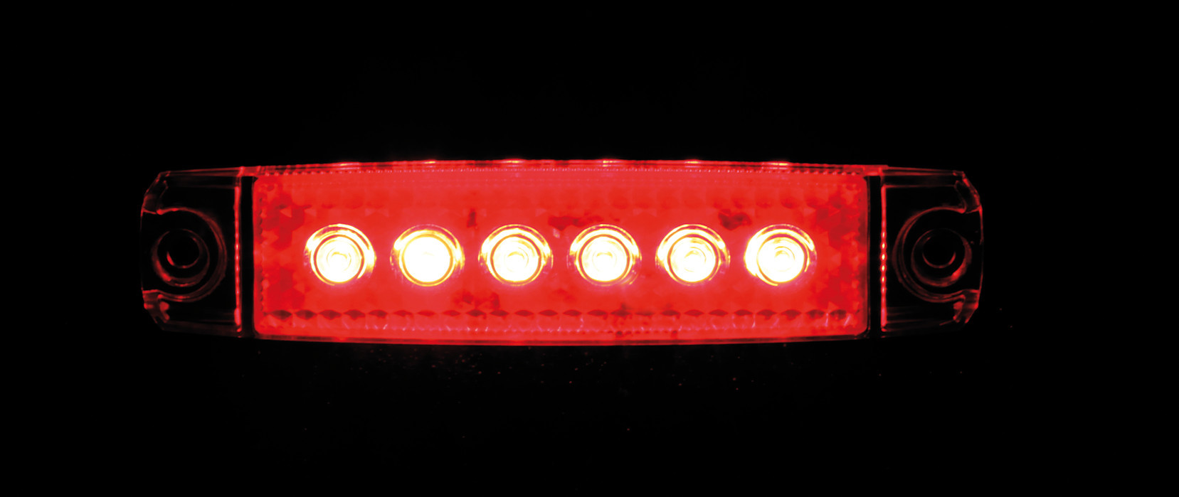 Set 20 pz, luce ingombro - 6 Led - 12/24V - Rosso - immagine 2
