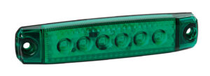 Luce decorativa - 6 Led - 12/24V - Verde