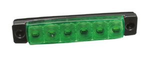 Luce decorativa - 6 Led - 12/24V - Verde