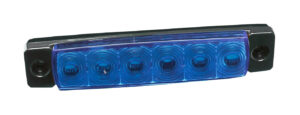 Luce decorativa - 6 Led - 12/24V - Blu