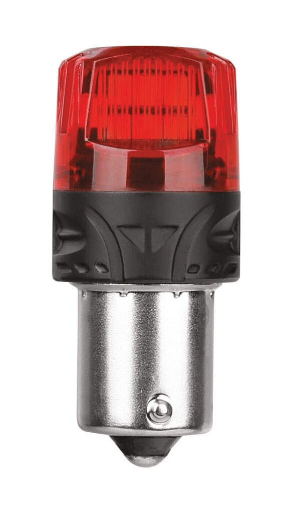 24V Pro-User Series - (PR21W) - BAW15s - 2 pz  - Scatola - Rosso - Doppia polarit&agrave; - Resistenza incorporata