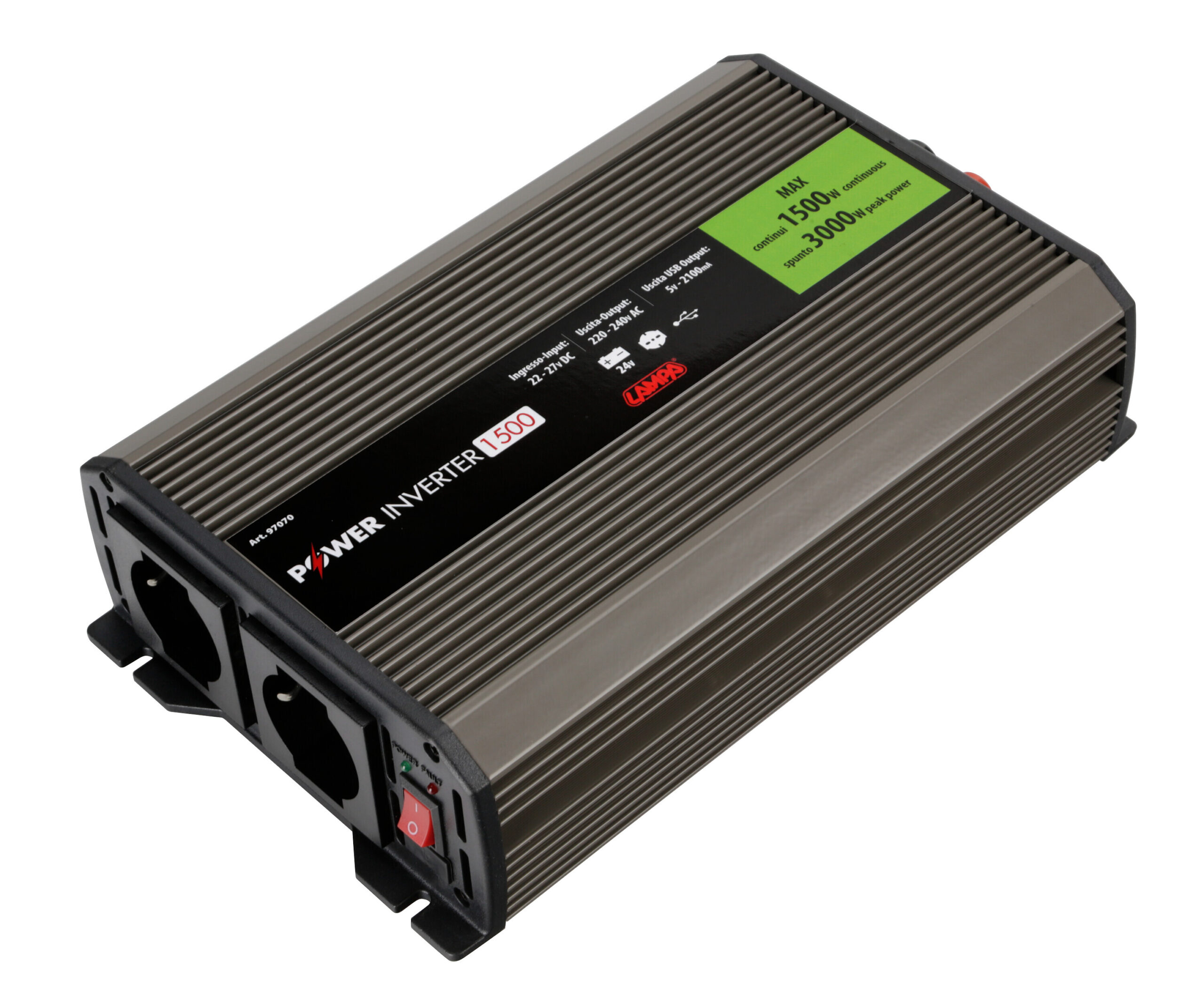 Power Inverter 1500, trasformatore 24V > 220V 3 Power Inverter 1500, trasformatore 24V > 220V - immagine 3
