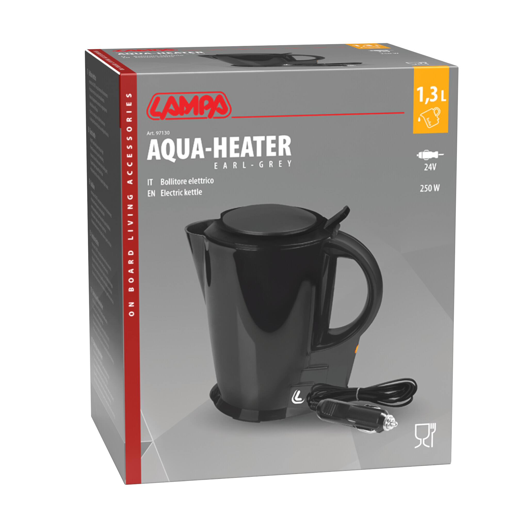 Aqua-Heater Earl Grey, bollitore per acqua - 24V - 250W - 10A - immagine 2