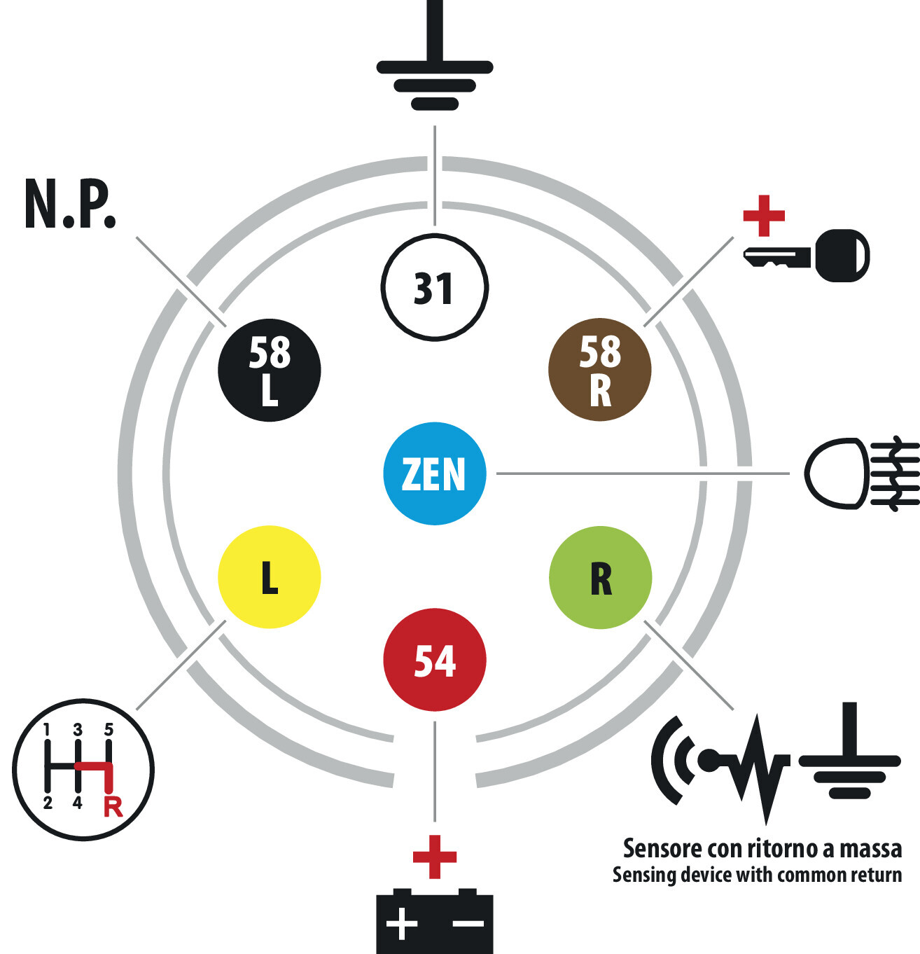 Spina 7 poli 24S, in metallo - immagine 4