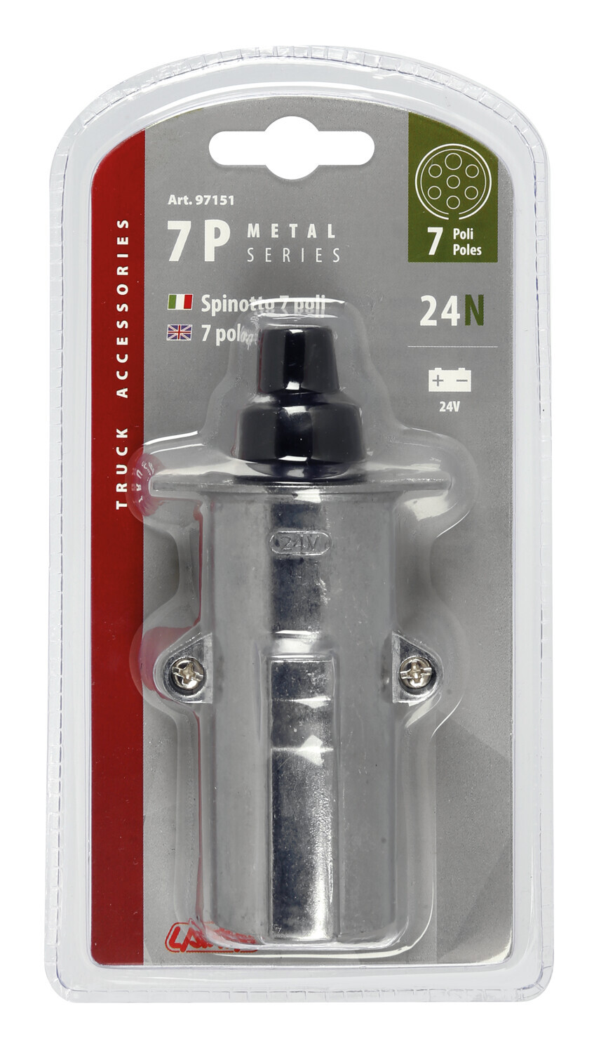 Spina 7 poli 24N in metallo - immagine 3