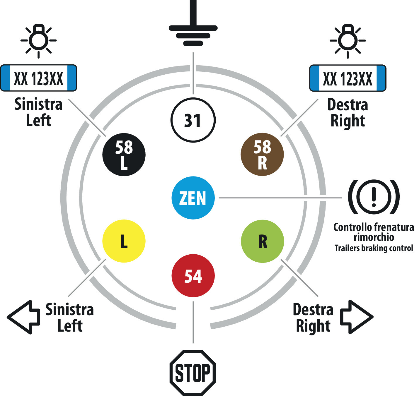 Spina 7 poli 24N in metallo - immagine 4