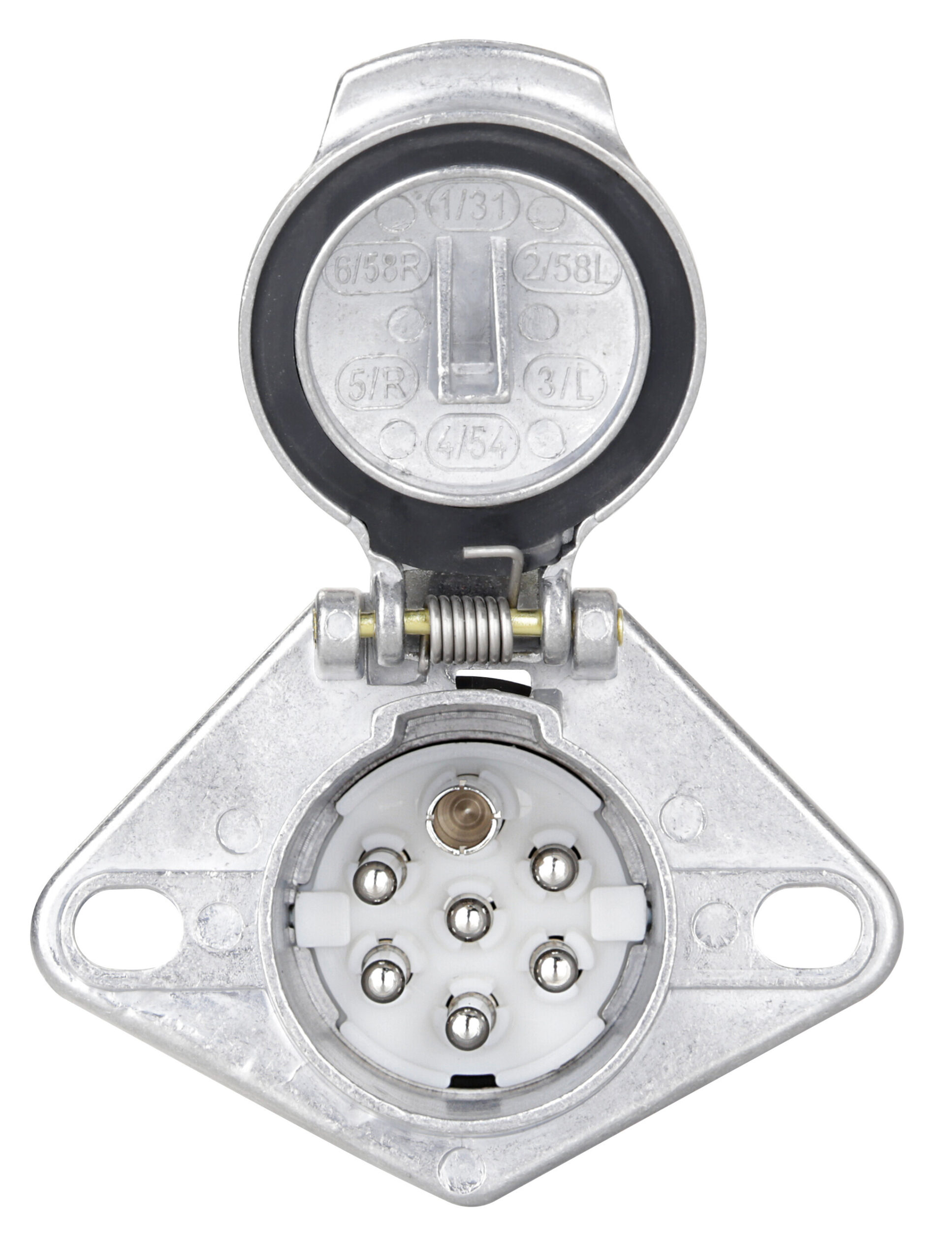 Presa 7 poli 24S, in metallo - immagine 3