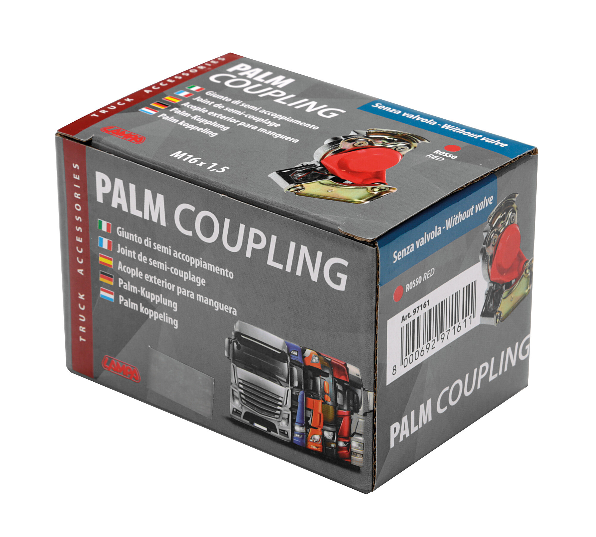 Giunto di semi accoppiamento senza valvola - Rosso - immagine 2