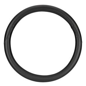 Club, coprivolante in vera pelle - L - &Oslash; 46/48 cm - Nero