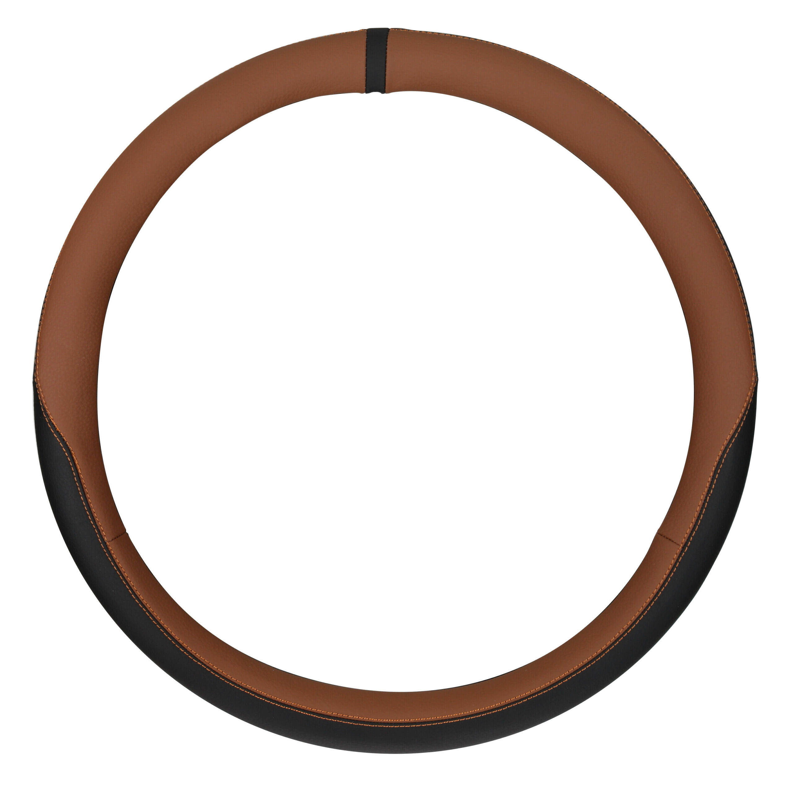 Club, coprivolante in vero cuoio e skeentex - M - Ø 44/46 cm - Marrone