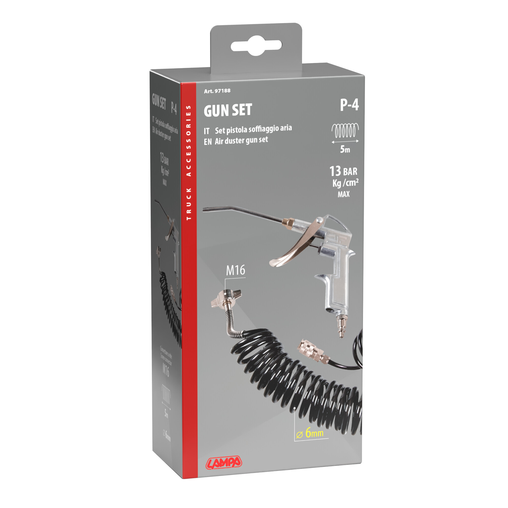 P-4, Set pistola aria - immagine 2