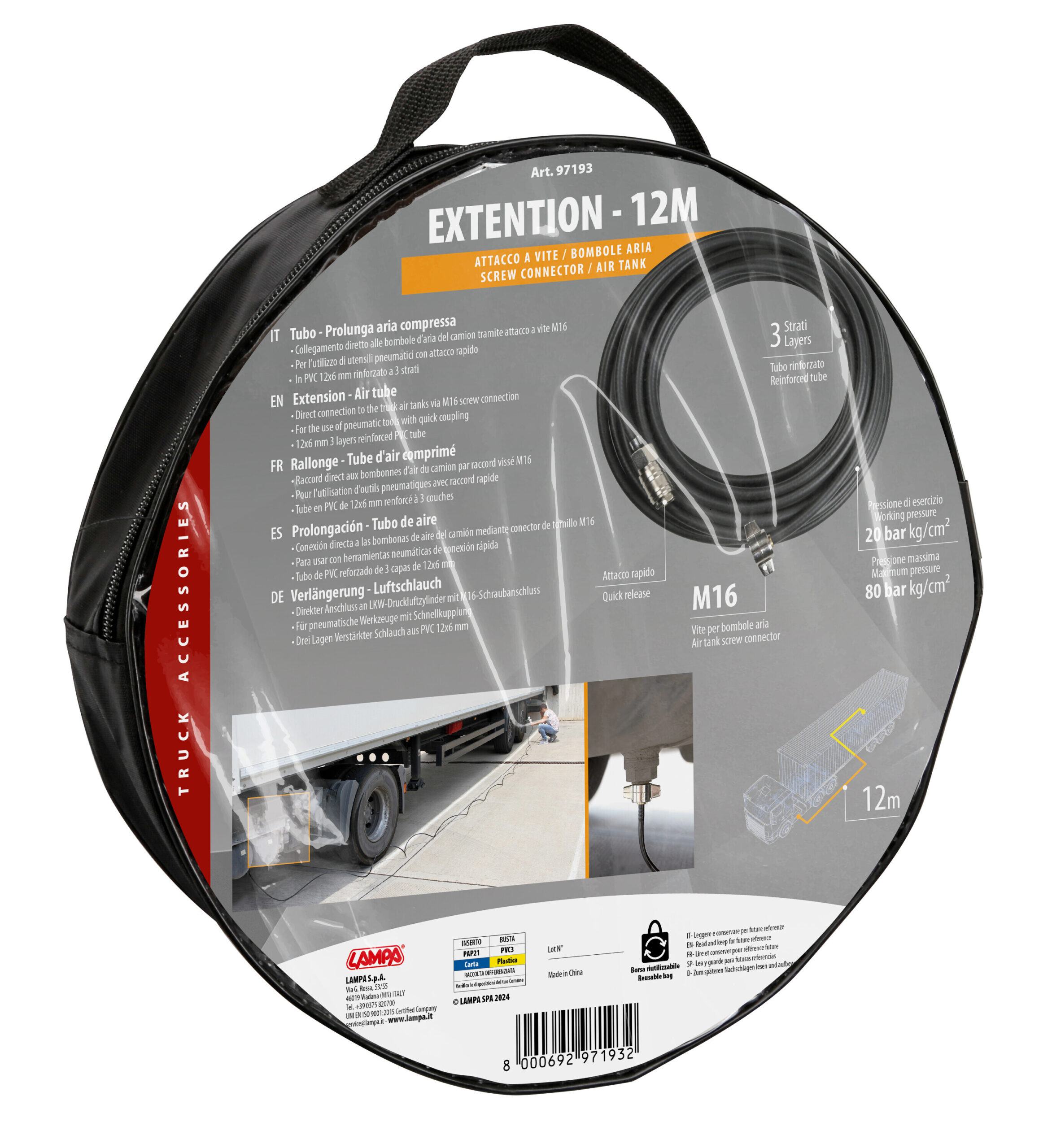 Tubo prolunga aria compressa - 12 m - immagine 2