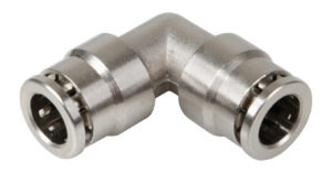 L-2, Raccordo a 90&deg; in metallo, per tubi aria - &Oslash; 8 mm