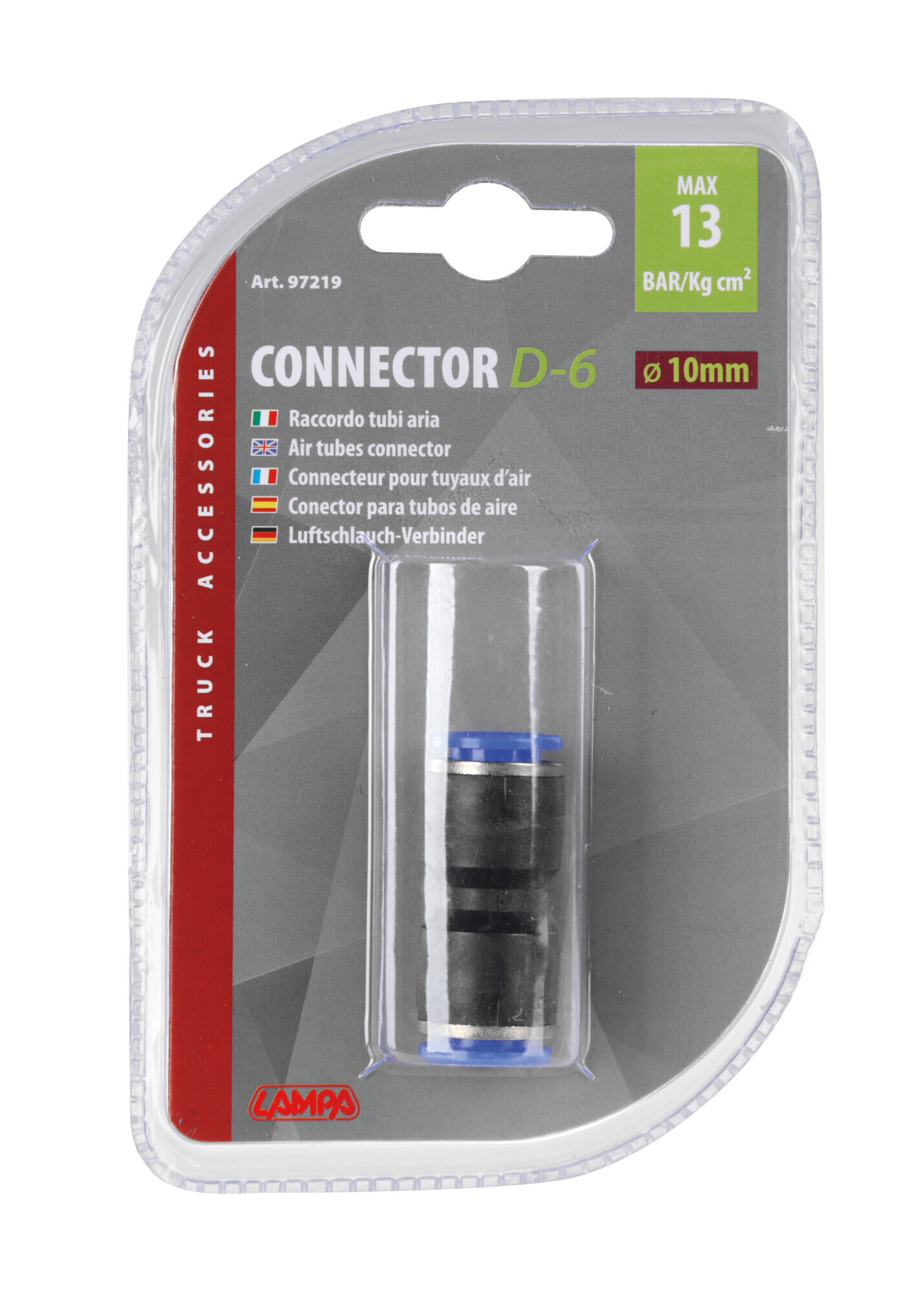 D-6, raccordo tubi aria - Ø 10 mm - immagine 2