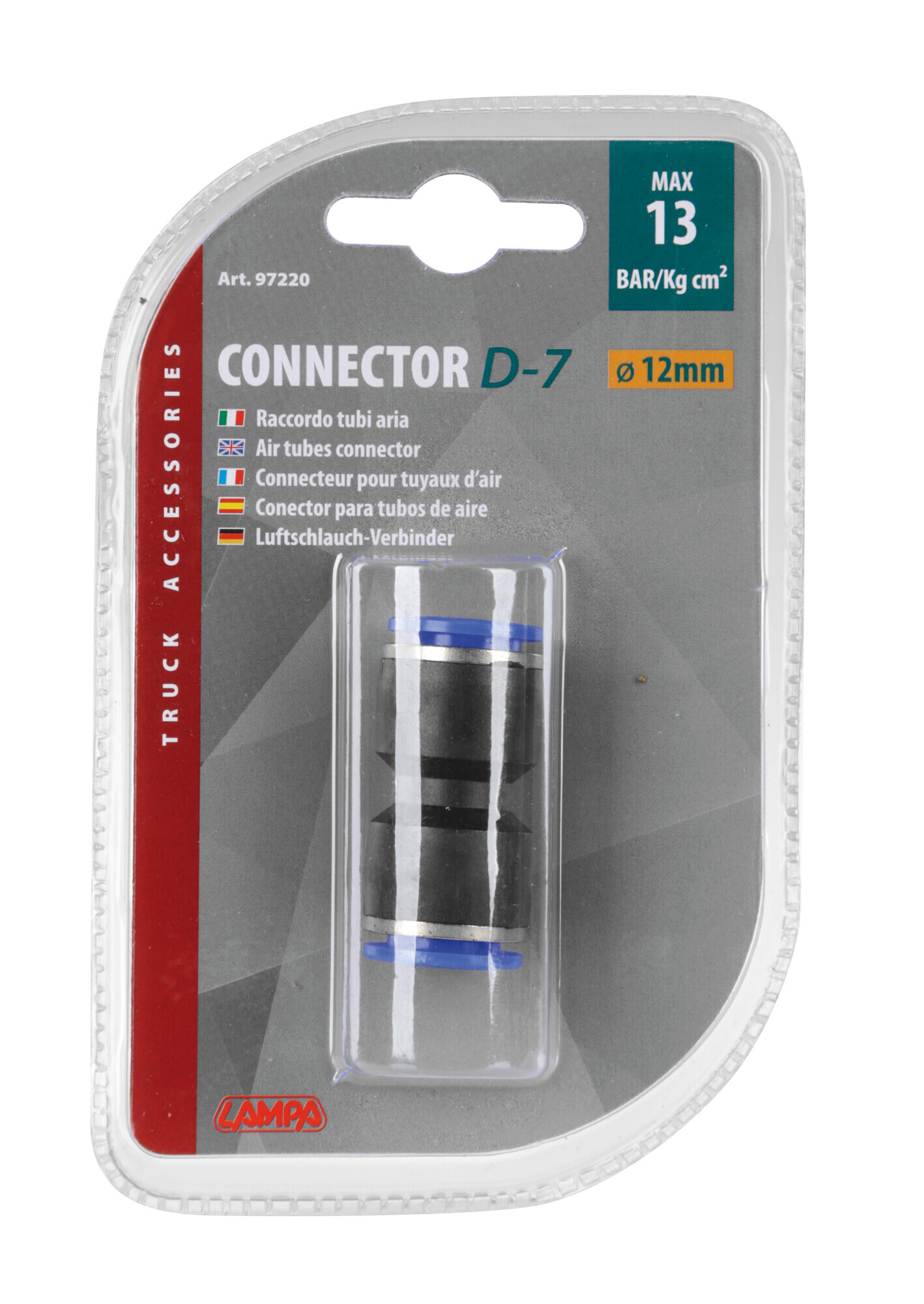 D-7, raccordo tubi aria - Ø 12 mm - immagine 2