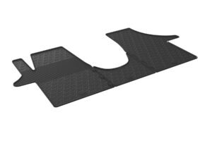 Set tappeti su misura in gomma - compatibile per  Volkswagen Transporter T5 (04/03>03/15) -  Volkswagen Transporter T6 (04/15>12/19)