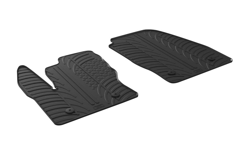Set tappeti su misura in gomma - compatibile per Ford Transit Connect (04/17>09/24) - Ford Transit Connect (09/24>)