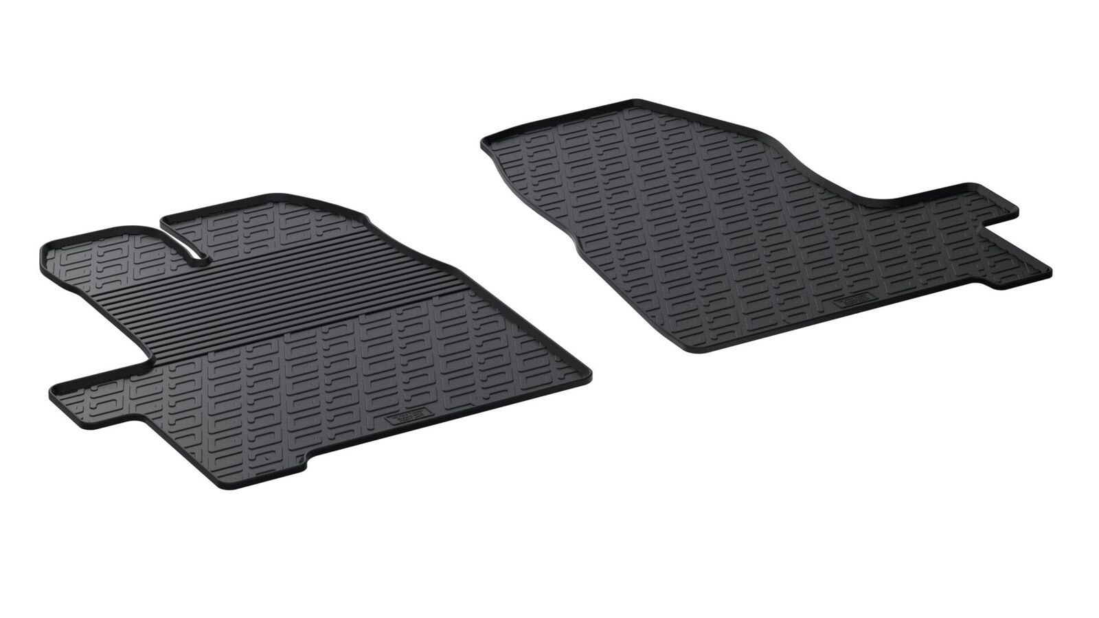 Set tappeti su misura in gomma - compatibile per Ford Transit Custom (10/12>12/17) dal 01/16>