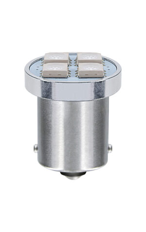 24V Led Series - 4 SMD x 1 chip - (P21W) - BA15s - 20 pz  - Scatola - Arancio - Doppia polarit&agrave;